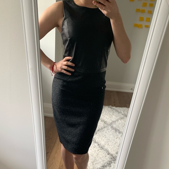 Teenflo tweed and leather dress - Picture 7 of 7